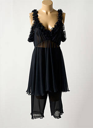 Pyjama coupe droite noir FEMINA femme