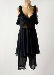 Pyjama col v noir FEMINA femme