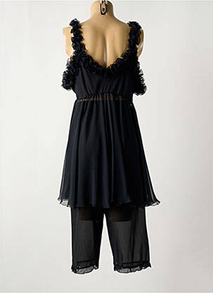 Pyjama coupe droite noir FEMINA femme