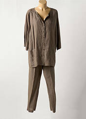 Ensemble pantalon marron LIONELLA pour femme seconde vue