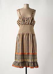 Robe mi-longue marron CHIARO SCURO pour femme seconde vue