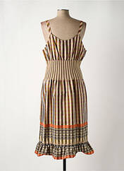 Robe mi-longue marron CHIARO SCURO pour femme seconde vue