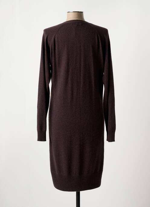 Gilet manches longues marron RUE DU FAUBOURG pour femme