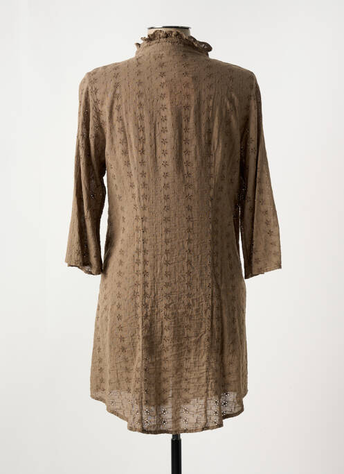 Chemise de nuit marron LISANZA pour femme