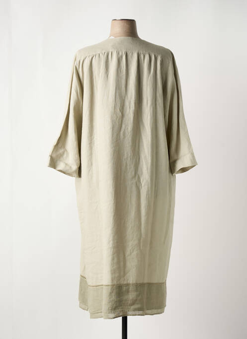 Robe mi-longue vert LIONELLA femme