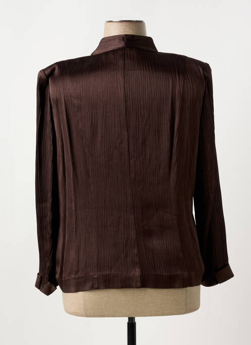 Veste casual marron UN JOUR AILLEURS pour femme