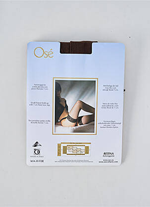 Bas stretch marron OSÉ femme