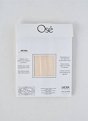 Bas stretch beige OSÉ femme