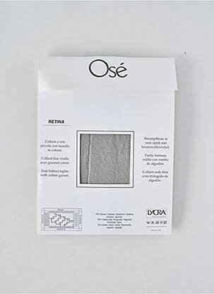 Bas stretch gris clair OSÉ femme