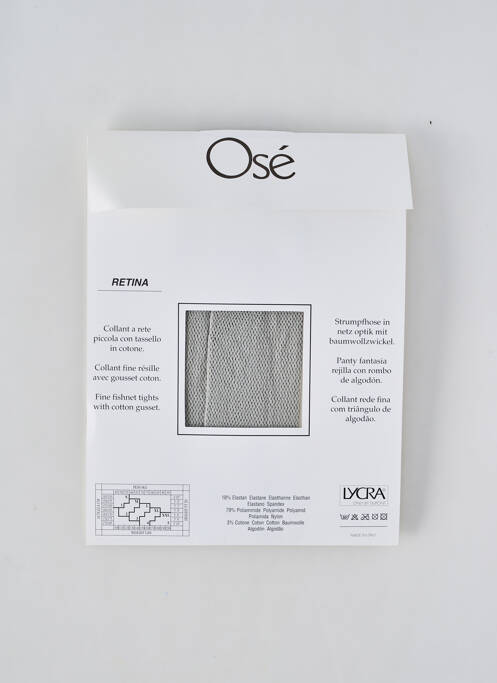 Bas gris clair OSÉ pour femme