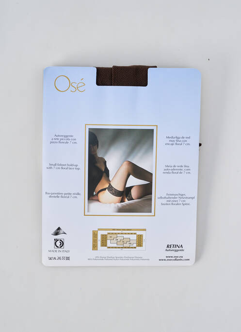 Bas marron OSÉ pour femme