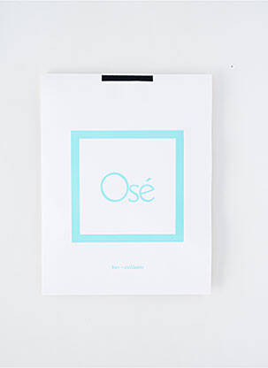 Bas stretch bleu OSÉ femme
