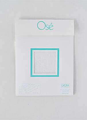 Bas stretch blanc OSÉ femme