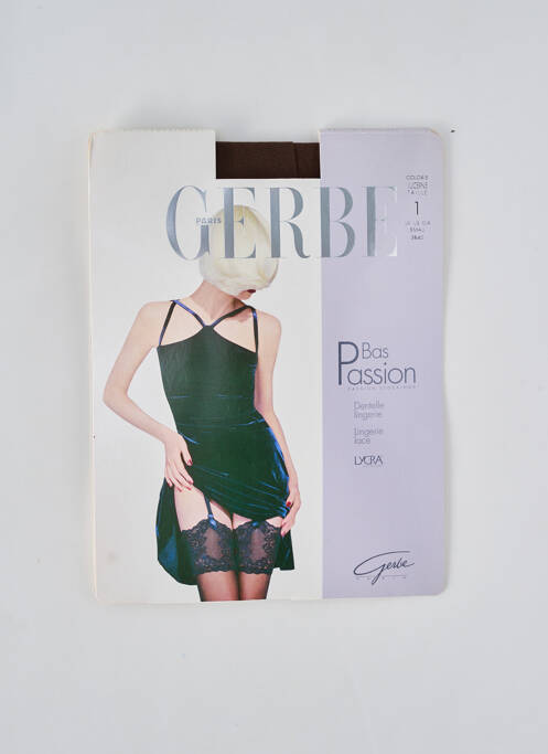 Bas marron GERBE pour femme