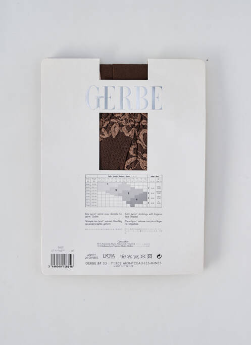 Bas marron GERBE pour femme