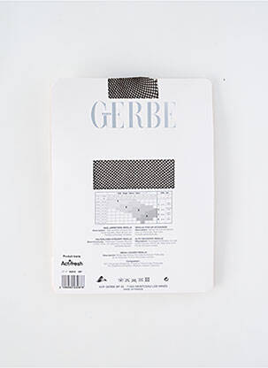 Bas tissage résille marron GERBE femme