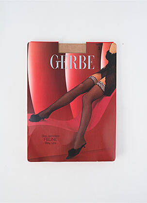 Bas imprimé fantaisie chair GERBE femme