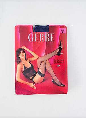 Bas stretch bleu GERBE femme