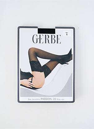 Bas stretch noir GERBE femme