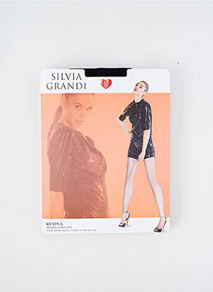 Collants stretch bleu SILVIA GRANDI femme