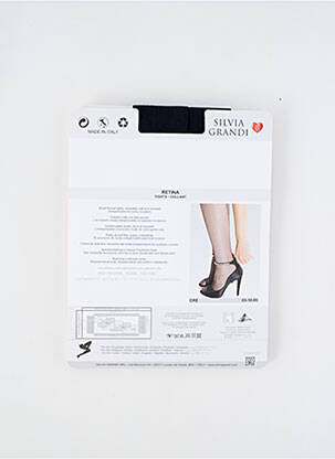 Collants stretch bleu SILVIA GRANDI femme