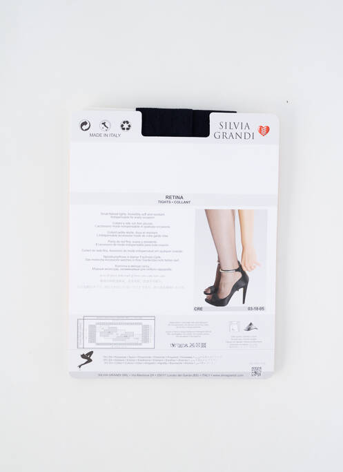 Collants bleu SILVIA GRANDI pour femme