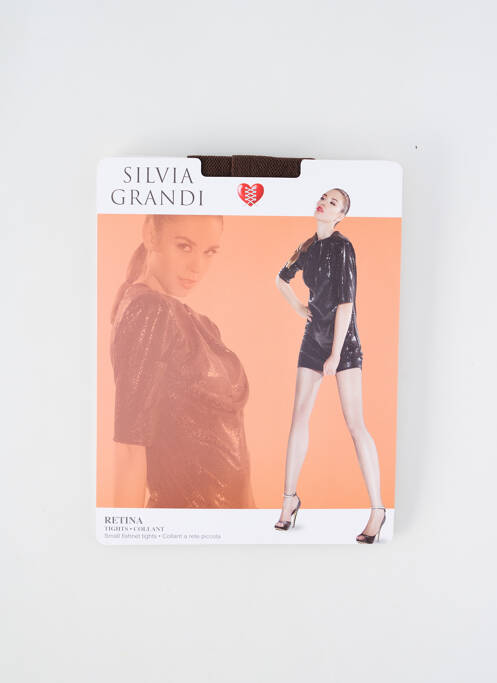 Collants marron SILVIA GRANDI pour femme