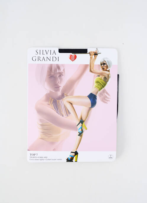 Collants noir SILVIA GRANDI pour femme