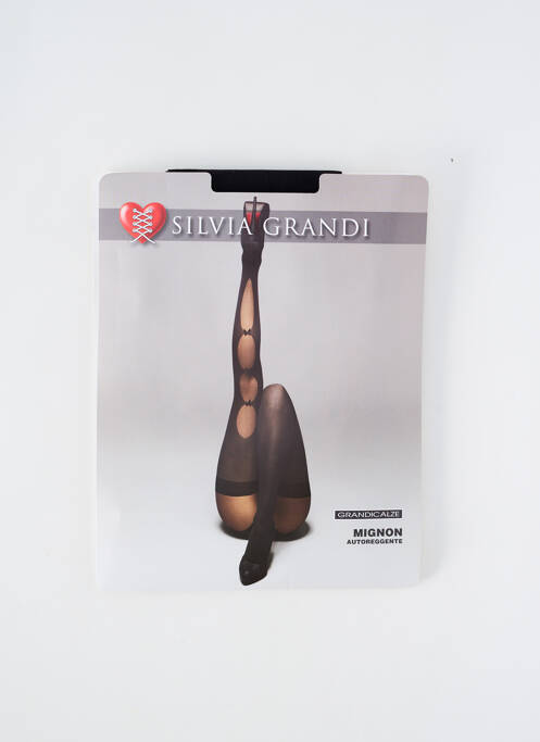 Bas noir SILVIA GRANDI pour femme
