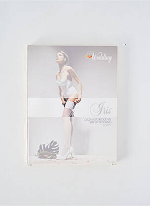 Bas stretch blanc GAETANO CAZZOLA femme