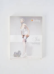 Bas stretch blanc GAETANO CAZZOLA femme