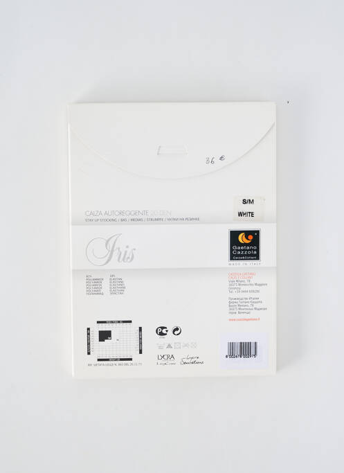 Bas blanc GAETANO CAZZOLA pour femme