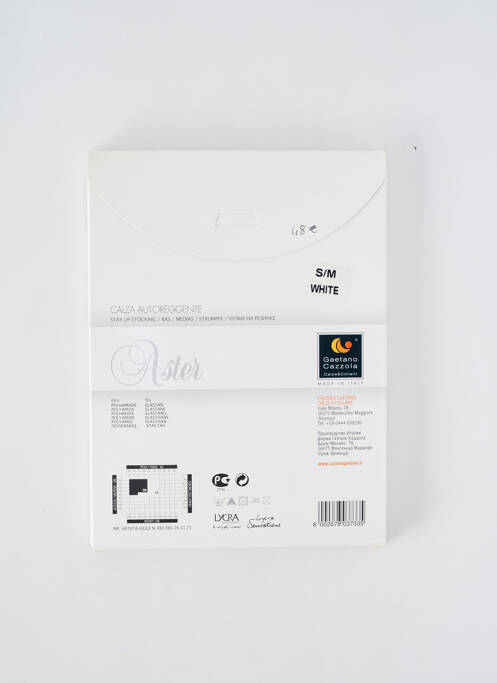 Bas blanc GAETANO CAZZOLA pour femme