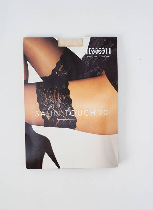 Bas beige WOLFORD pour femme