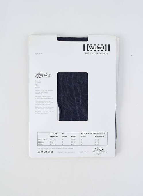 Bas bleu WOLFORD pour femme