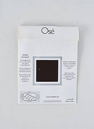 Bas stretch marron OSÉ femme