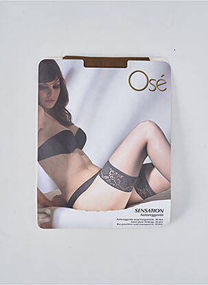 Bas stretch marron OSÉ femme