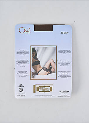 Bas stretch marron OSÉ femme
