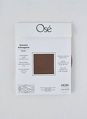 Bas stretch marron OSÉ femme