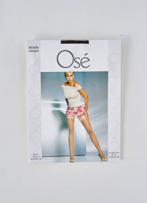 Bas stretch marron OSÉ femme
