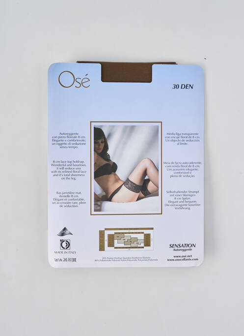 Bas stretch marron OSÉ femme