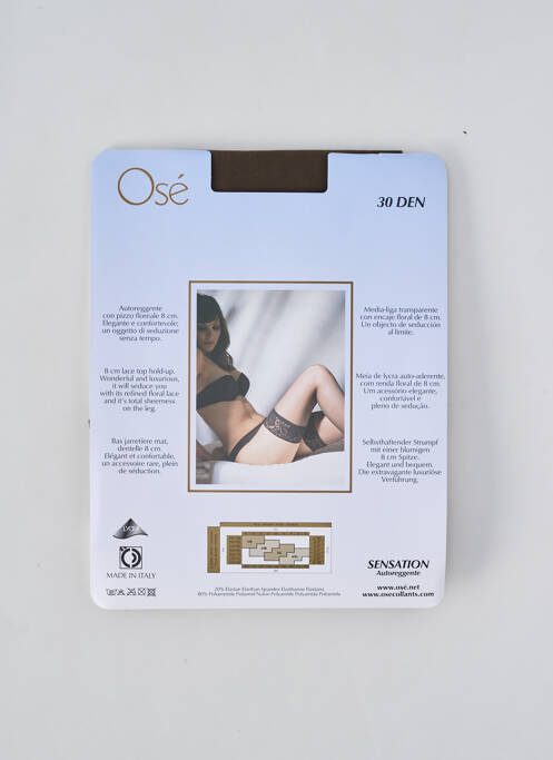 Bas stretch marron OSÉ femme
