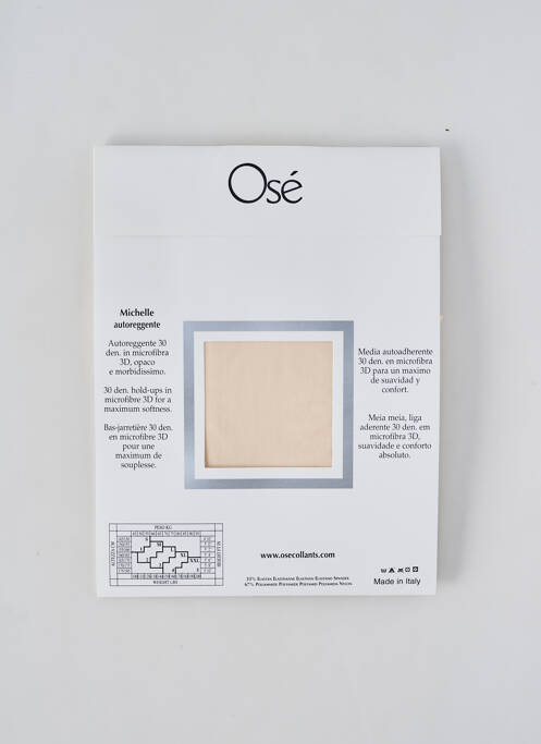 Bas beige OSÉ pour femme