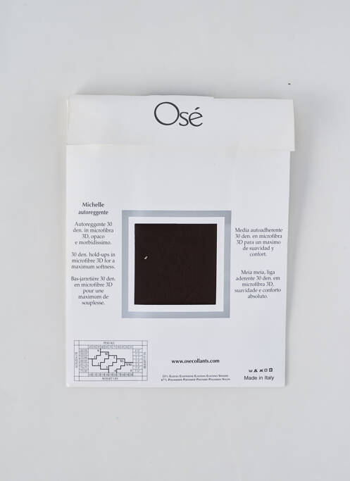 Bas marron OSÉ pour femme