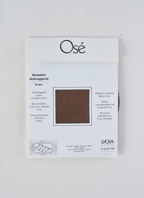 Bas marron OSÉ pour femme