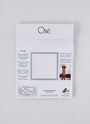 Bas stretch blanc OSÉ femme