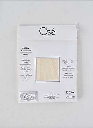 Bas stretch beige OSÉ femme