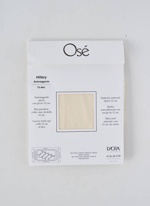 Bas beige OSÉ pour femme