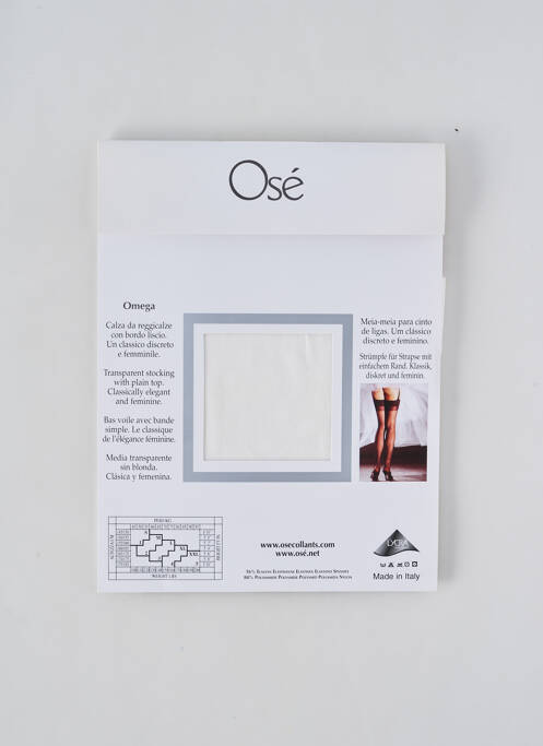 Bas blanc OSÉ pour femme