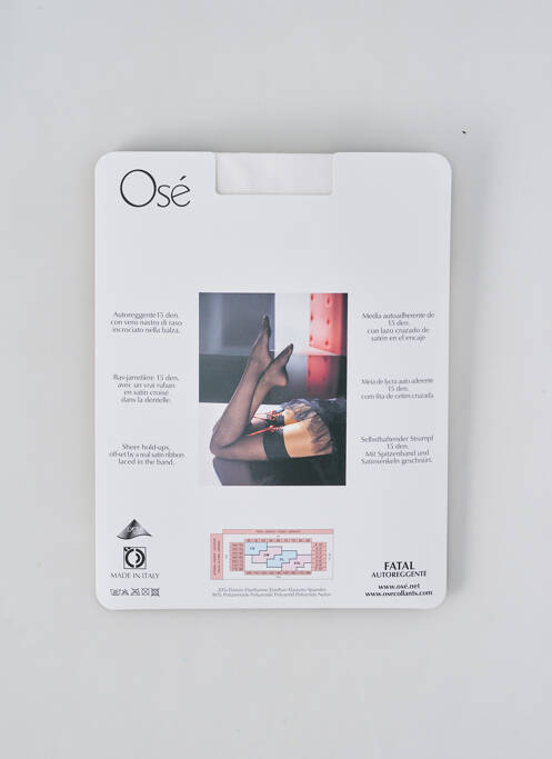 Bas blanc OSÉ pour femme